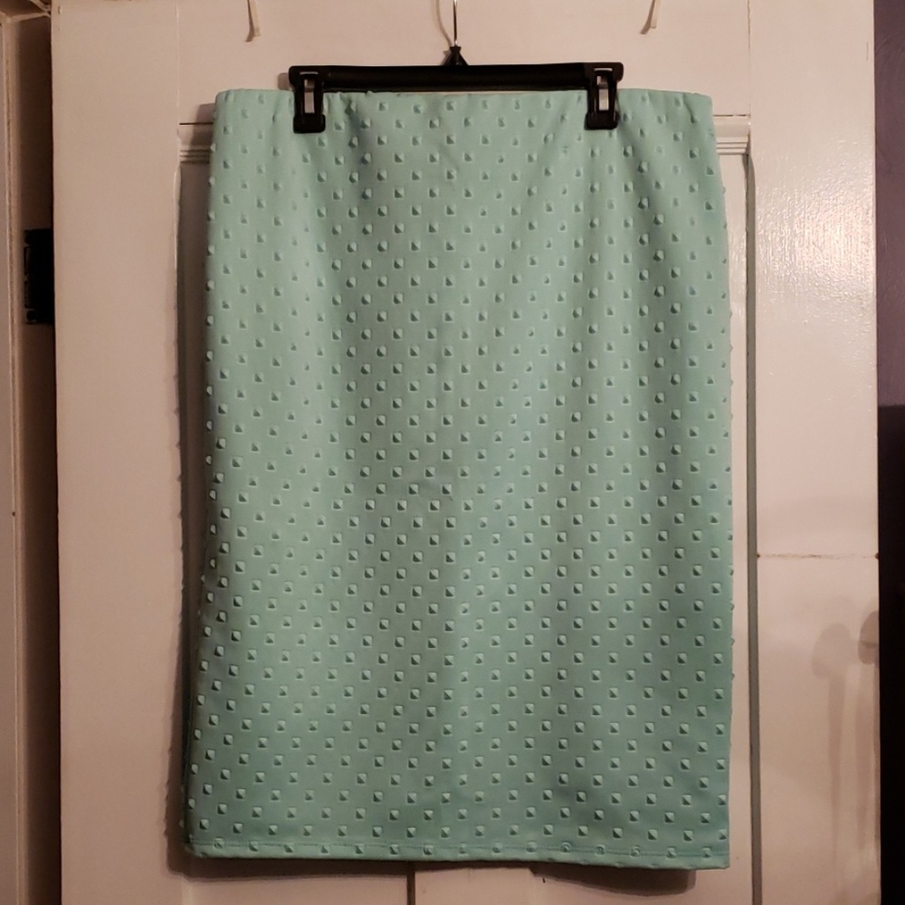Seaglass Studded Pencil Skirt